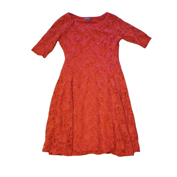 CHRIS McLaughlin Dresses & Skirts - Chris McLaughlin Ladies size 10 Red Lace Dress New without‎ Tags